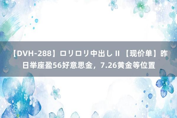 【DVH-288】ロリロリ中出し II 【现价单】昨日举座盈56好意思金，7.26黄金等位置